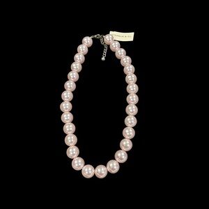 Pale Pink Faux Pearl Necklace by Stephan & Co.